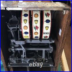$0.05 Mills Nickel Plate Vintage Slot Machine Fully Restored. Fed Ex Ground