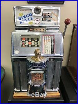 1 Cent jennings Bingo Belle Slot Machine Converted From a 6 Pence