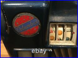 10 Cent Columbia Slot Machine by Groetchen Tool & Mfg Co. 1939 parts or repair