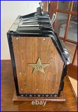 10 Cent PACE Antique Vintage Slot machine Harrah's Casino with stand for sale