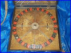 1890s Ornate Gaming Gambling Casino Wheel Pre Prohibition Carnival Poker