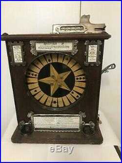 1896/97 one of the first AUTOMATIC PAY-OUT gambling machine-made by D. N. Schall