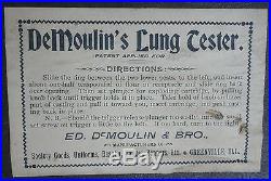1898 Extremely Rare Ed. DeMoulin & Bros. Lung Tester