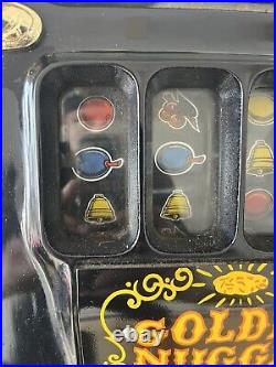 1900s GOLDEN NUGGET SLOT MACHINE With KEY Tested And Working