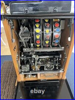 1900s GOLDEN NUGGET SLOT MACHINE With KEY Tested And Working