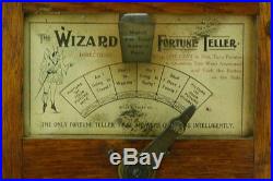 1904 Mills Novelty Co The Wizard Fortune Teller Carved Oak Case Penny Arcade
