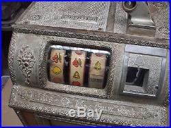 1914 Charles Fey revamp mills O K gum vendor antique nicel slot machine