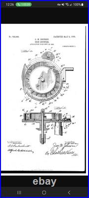 1917 Coin Counting Machine Co. Of Chicago and New York. Patents pending. PARTS