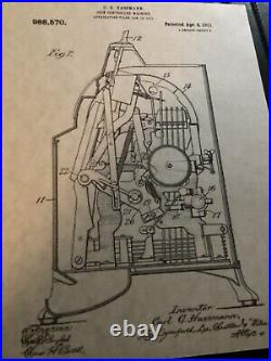 1920's Mills Poinsettia 5 Cent Antique Slot Machine