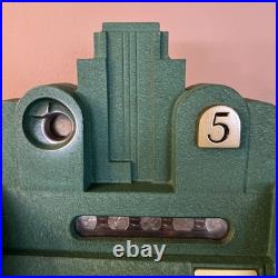 1920s-1930s Antique Page Boy Upright Slot Machine. Original