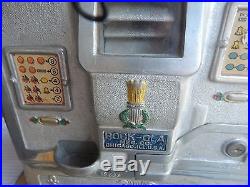 1920s 1930s Rock-Ola 25 Cent Slot Machine YS Coin Operated 64251 Antique