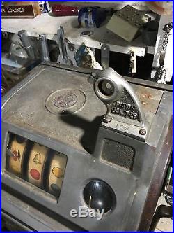1922 Jennings/Pace gooseneck jackpot nickel slot machine