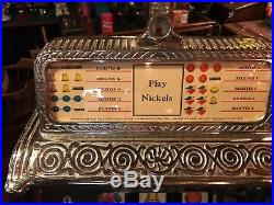 1926 Caille SUPERIOR OPERATORS BELL Naked Lady Nickel Slot Machine Watch Video