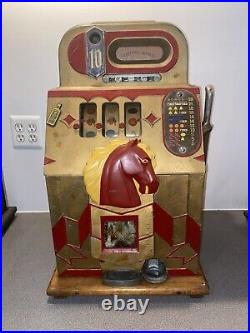 1927 Mills Slot Machine Horse Head Hood Condition Fully Functional