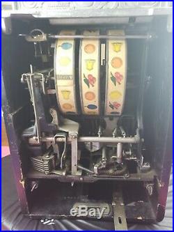 1928 Superior Caille Company Vintage Nickel Slot Machine