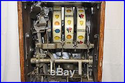 1929 10 ¢ MILLS Novelty JACKPOT Counter gooseneck bell Slot Machine