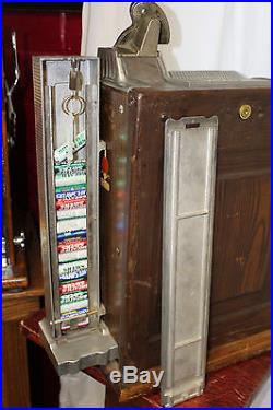 1929 5 ¢ MILLS NOVELTY Poinsettia Side Vendor gooseneck bell Slot Machine