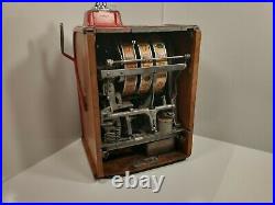 1930's Antique Slot Machine Caille Brothers 5 Cent Works