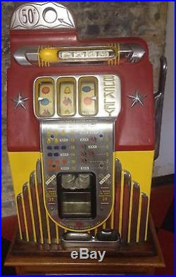 1930's Buckley Criss Cross 50 Cent Slot Machine