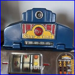 1930's Jennings Silver Chief 5 Cent Slot Machine