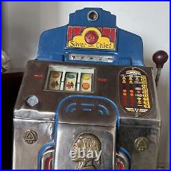 1930's Jennings Silver Chief 5 Cent Slot Machine