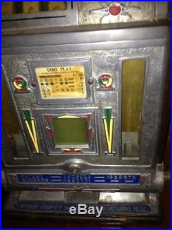 1930's Jennings dime slot machine-fair condition-Great décor for game room