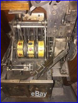 1930's MILLS ANTIQUE QT SLOT MACHINE FUNCTIONING ORIGINAL W KEYS