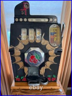 1930's MILLS Bursting Cherry 5 cent Slot Machine (Pick Up Only)
