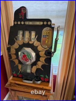 1930's MILLS Bursting Cherry 5 cent Slot Machine (Pick Up Only)