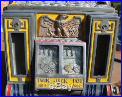 1930's Rol A Tor 5 Cent Vending Slot Machine Pre Rol A Top Very Rare