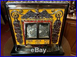 1930's WATLING American Coin Front ROL-A-TOP Slot Machine Watch Video