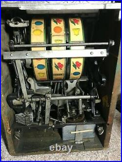 1930s 5 Cent Caille Bell Slot Machine in Great Working Condition w Key See Video