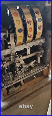 1930s 50 Cent Mills Bursting Cherry Antique Slot Machine