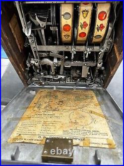 1930s Jennings 5c Antique Mechanical Casino Slot Machine Works SoCal