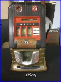 1930s Mills 25 Cent Slot Machine Way Cool