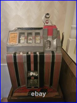 1930s Mills 5 Cent Slot Machine Skyscraper