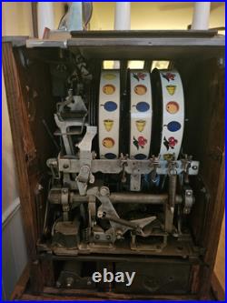 1930s Mills 5 Cent Slot Machine Skyscraper