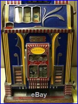 1930s O. D Jennings Centry Triple Jackpot Vintage Slot Machine