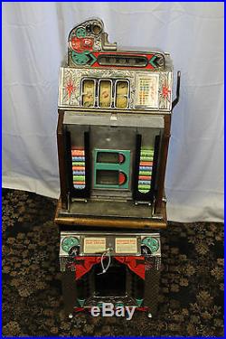 1931 5 ¢ MILLS NOVELTY Silent Escalator Jackpot Front Vendor bell Slot Machine