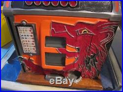 1931 Antique Mills Novelty Co. LION HEAD 5c Slot Machine