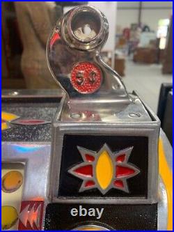 1931 Mills 5 Cent Novelty Co Wolfs Head Gooseneck Slot Machine