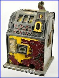 1931 Mills Lion Head Slot Machine 10 Cent Gooseneck