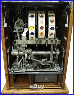 1931 ROCK-OLA / MILLS WAR EAGLE ANTIQUE 5c SLOT MACHINE VERY RARE & RESTORED