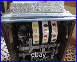 1932 Original Mills Roman Head $. 05 Slot Machine, Original Gold Award Tokens