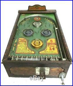 1932 PACE Lucky Strike coin-op pinball trade stimulator Chicago all original NR