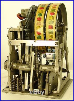 1932 VENDET 5c MIDGET ANTIQUE SLOT MACHINE with DICE REELS QUITE UNUSUAL