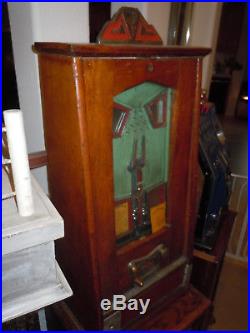 1934 Bryans Payramid Penny Gambling Slot Machine Skill Arcade Ball Catching Game