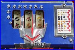 1934 Mills Novelty Castle Front 5c Vintage Slot Machine w. Side Mint Vendor