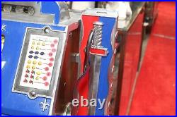 1934 Mills Novelty Castle Front 5c Vintage Slot Machine w. Side Mint Vendor
