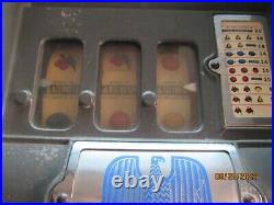 1935 Mills 5 Cent Coin Slot Machine! Eagle Double Jackpot Working